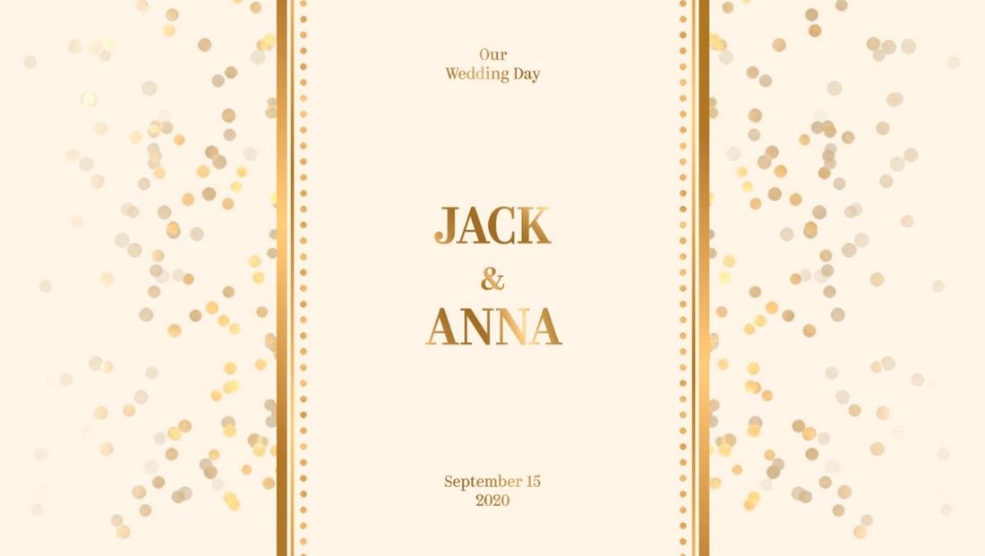 Gold Label - Free After Effects Wedding Title