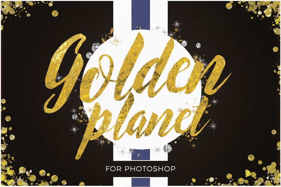 Golden Planet - Gold Textures & Layer Styles for Photoshop