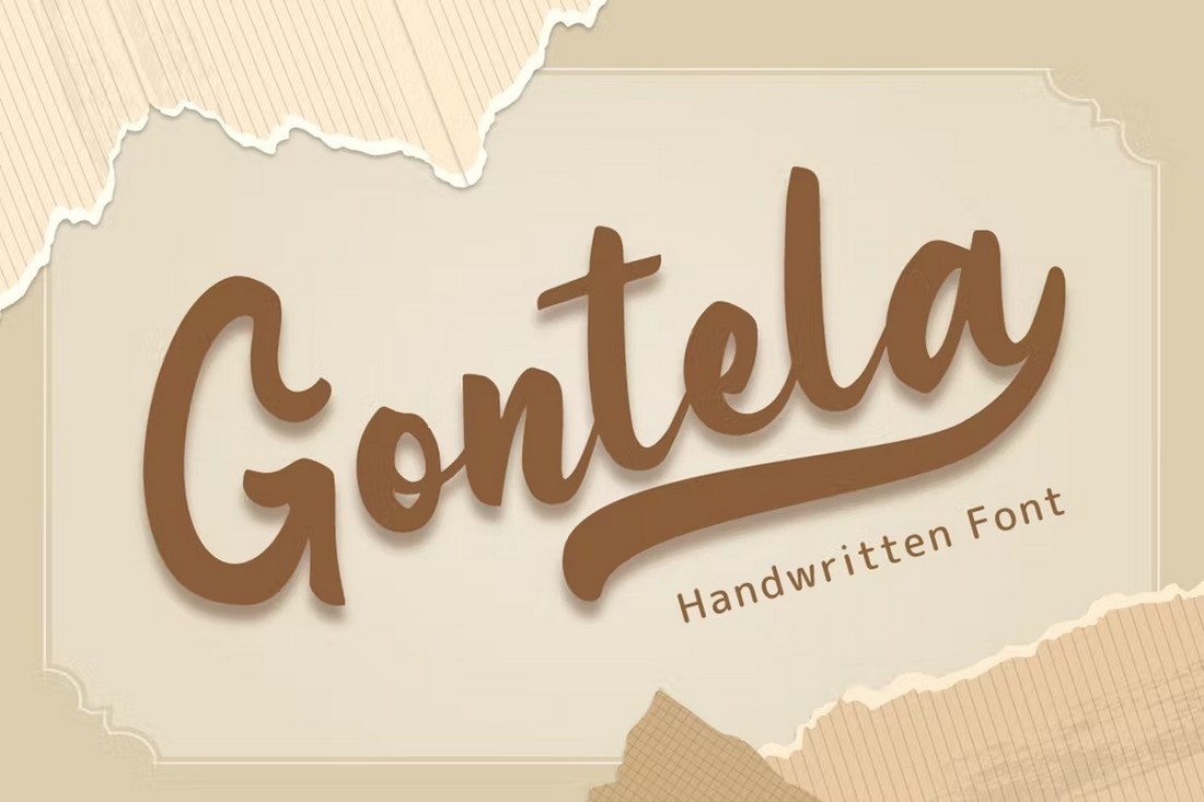 Gontela - Handwritten Font with Swashes