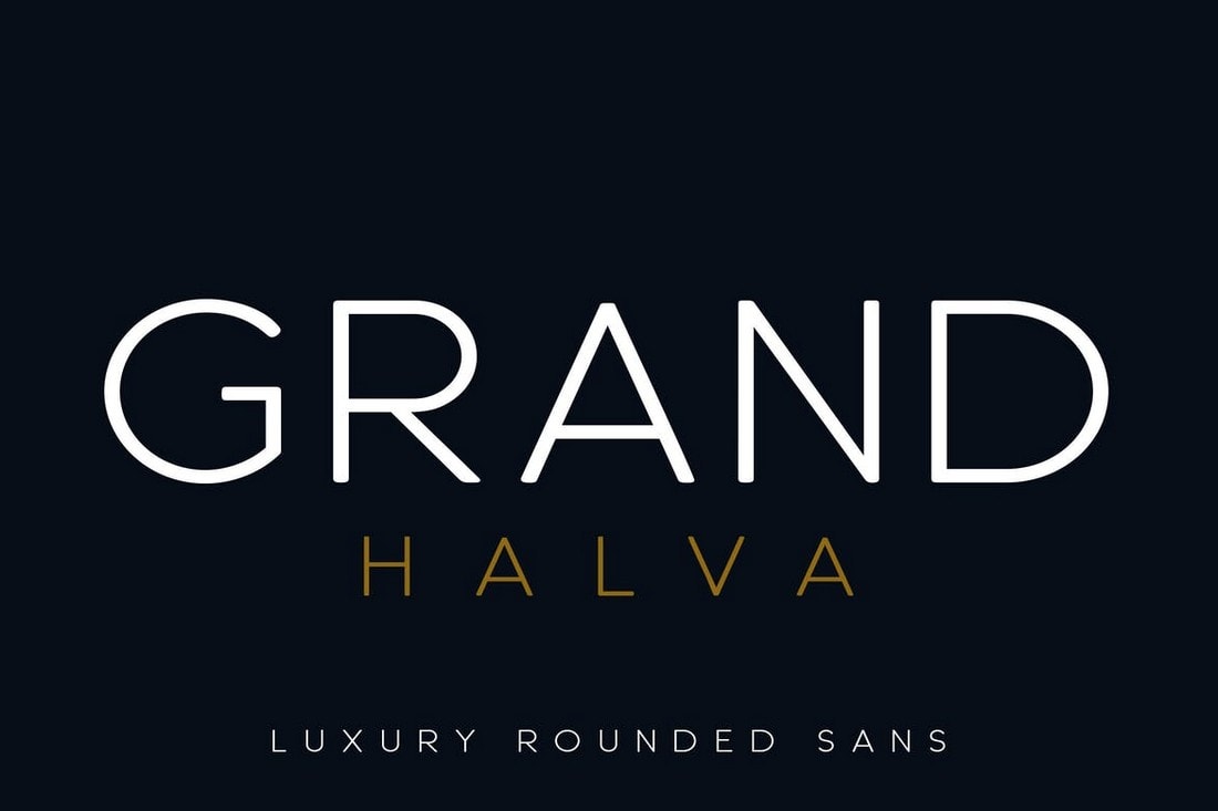 Grand Halva - Rounded Luxury Font