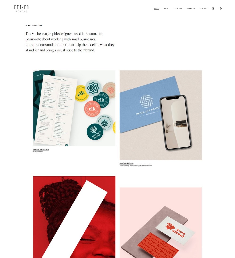 Graphic Designer Portfolio Website Example