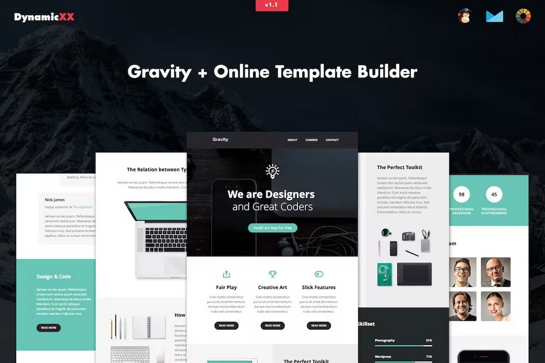 Gravity - Responsive Email Template for MailChimp