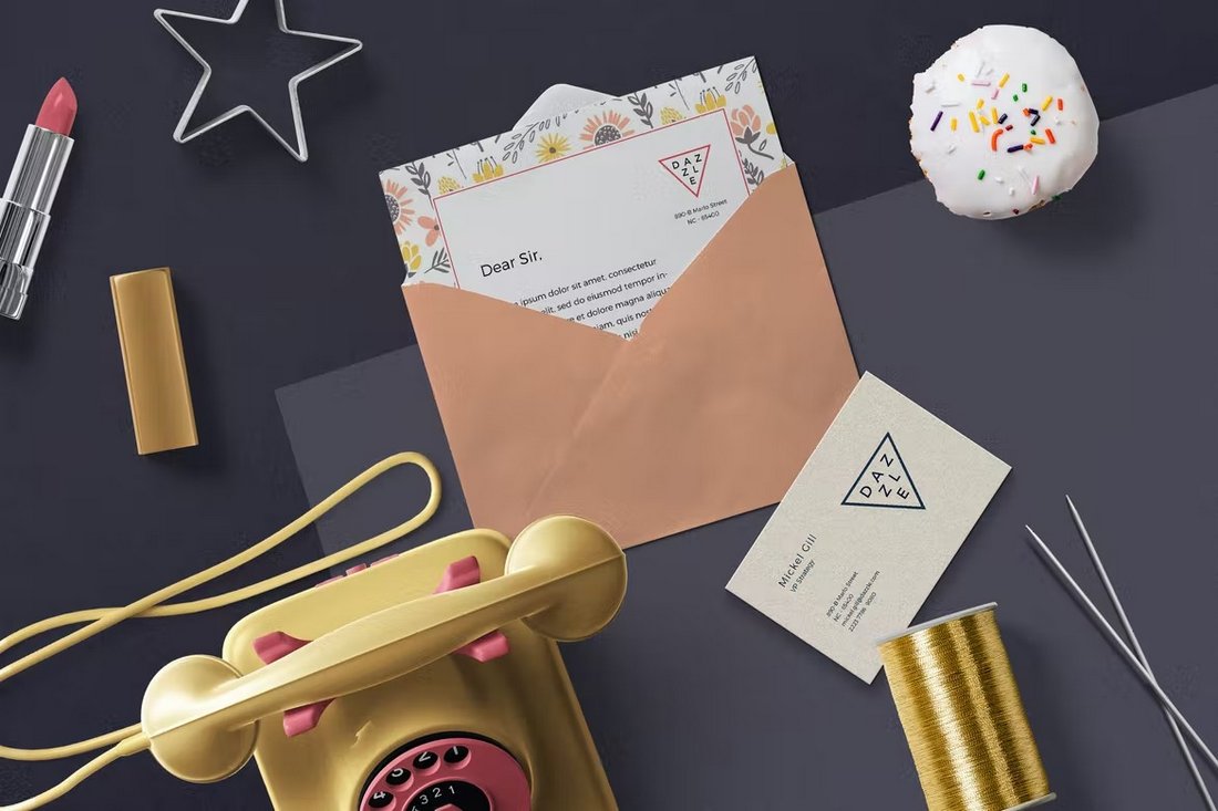 Greeting Card & Envelope Mockups