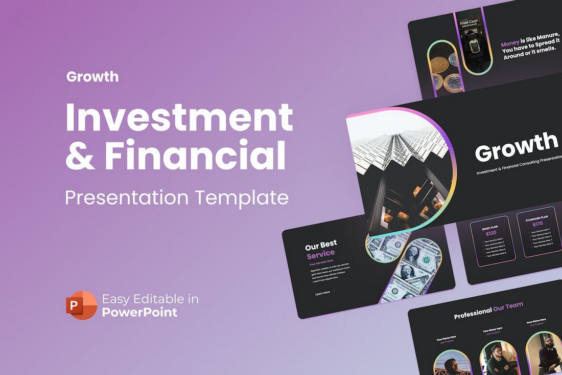 Growth - Investment & Financial PowerPoint Template