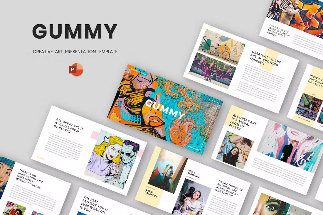 Gummy - Creative Art PowerPoint Template