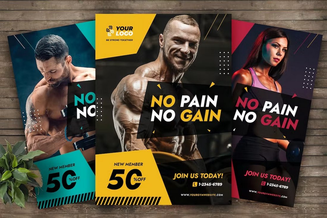 Gym Fitness Flyer Template