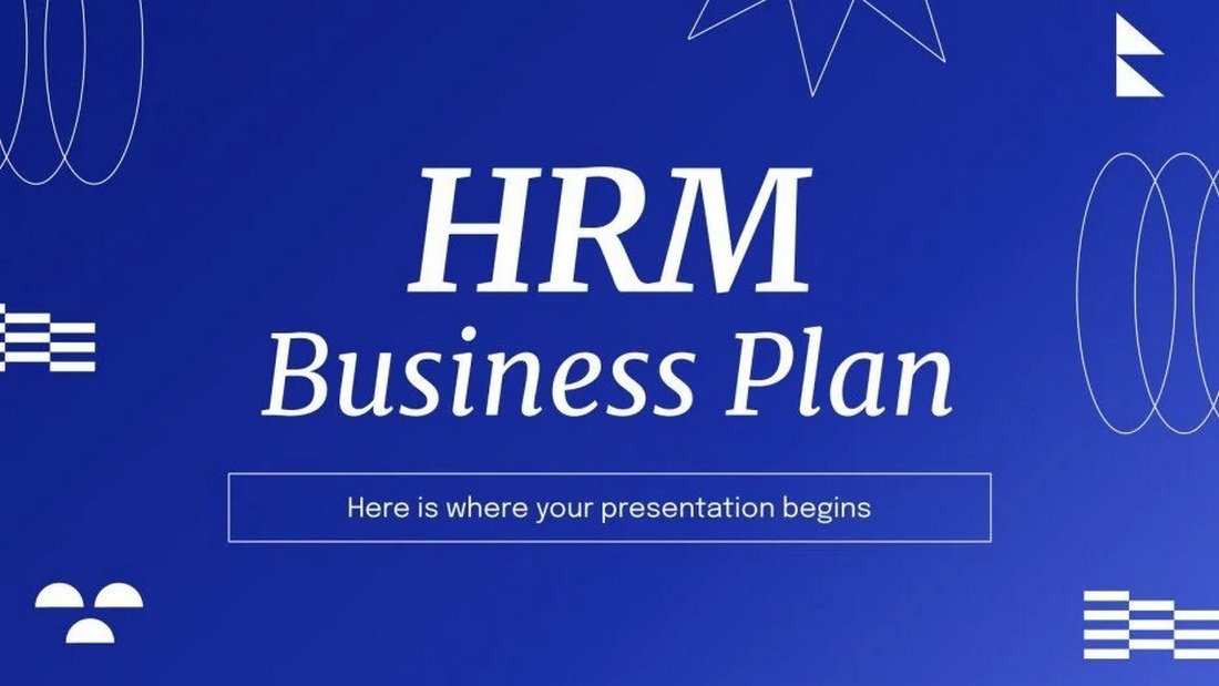 HRM Business Plan - Free PowerPoint Template