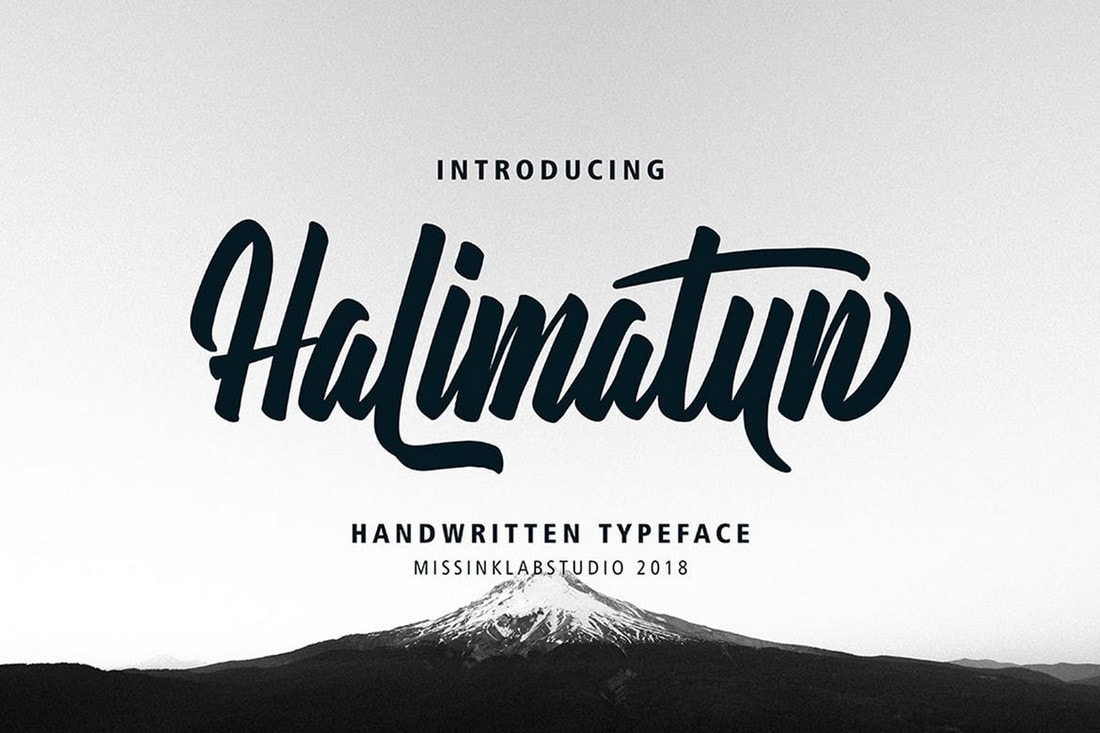 Halimatun - Handwritten Script Font