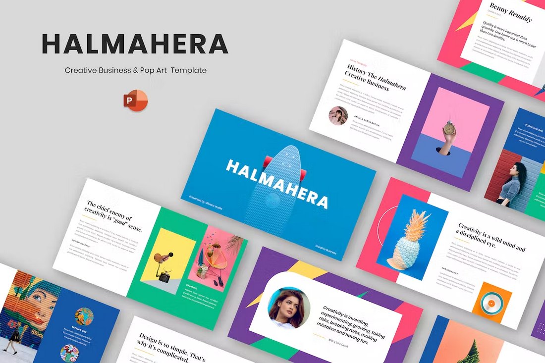 Halmahera - Creative & Pop Art Powerpoint Template