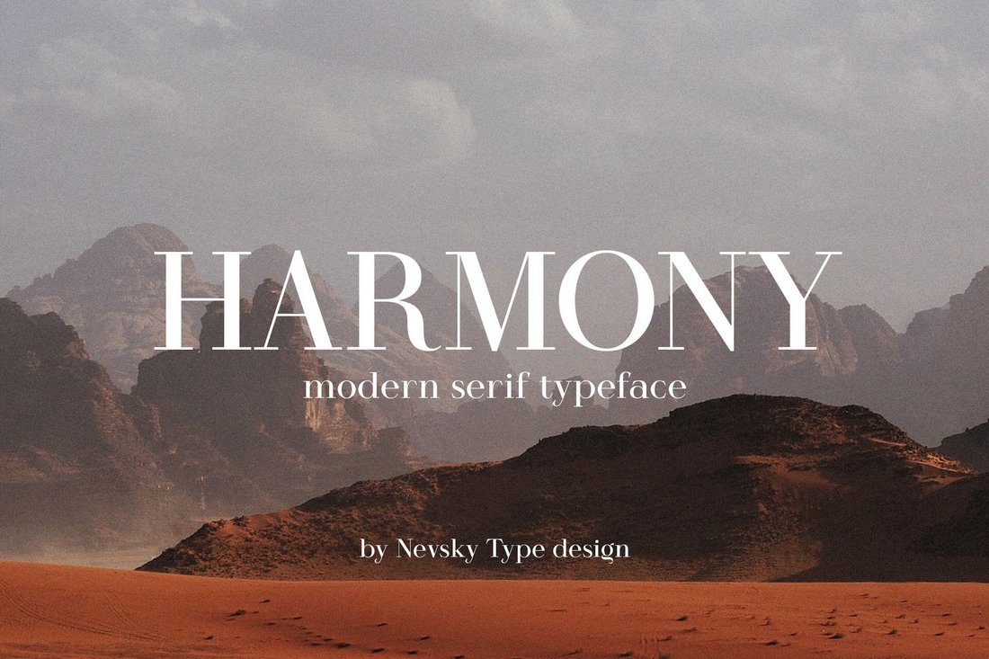 Harmony - Modern Serif Font for PowerPoint