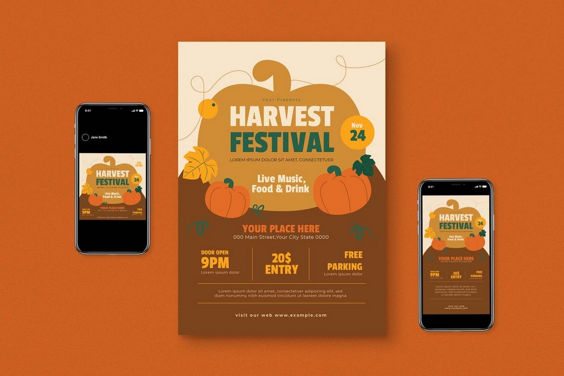 Harvest Festival Flyer Templates Pack