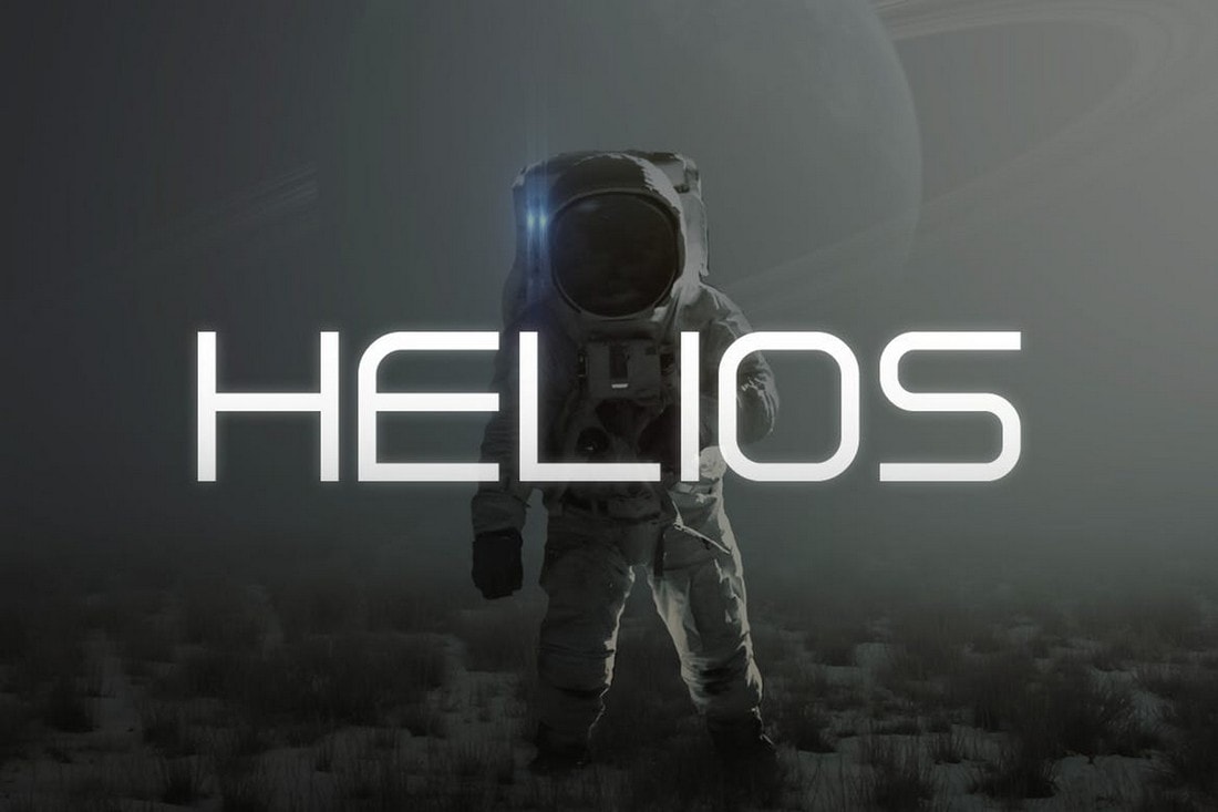 Helios - Futuristic Poster Font