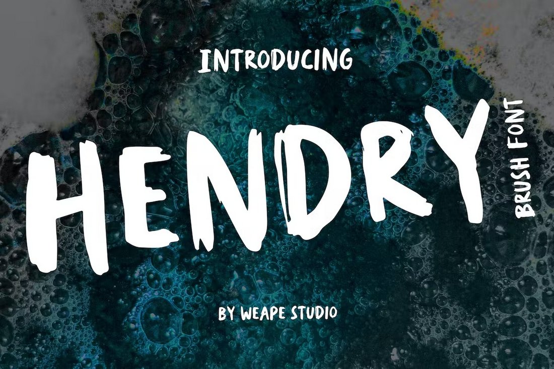 Hendry - Thick Brush Font