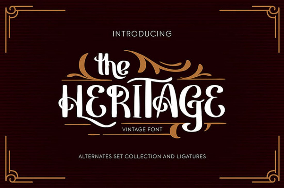 Heritage - Free Art Nouveau Font