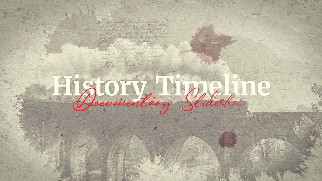 History Timeline Slideshow for After Effects