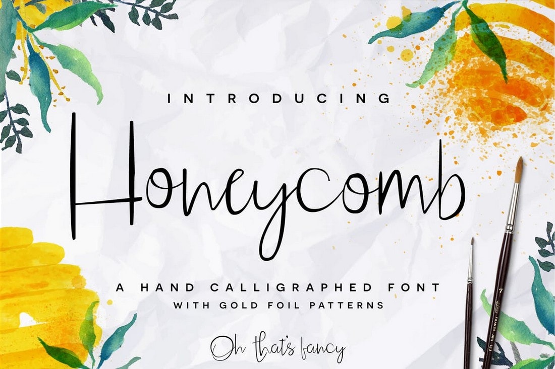 Honeycomb - Elegant Script Cursive Font