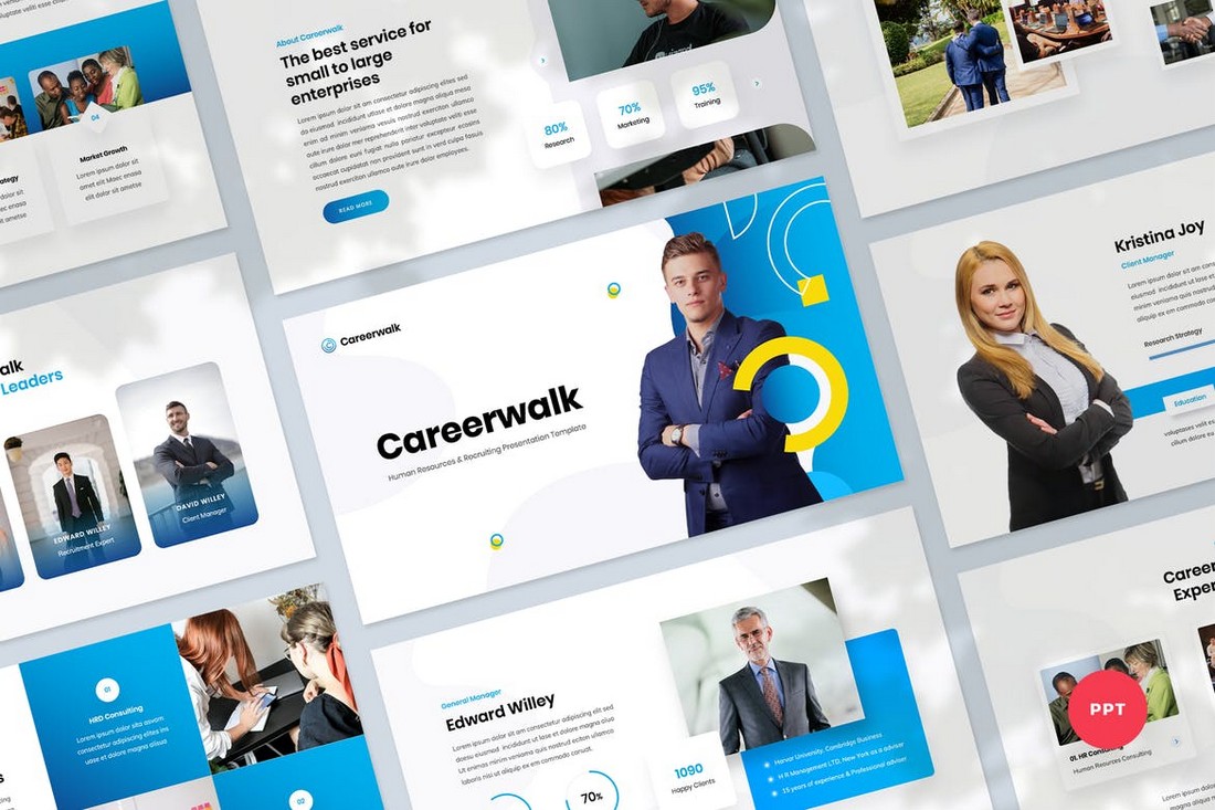 Human Resources & Recruiting PowerPoint Template