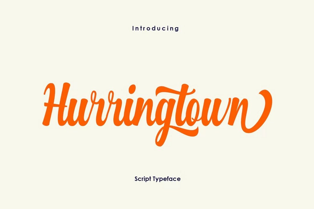 Hurringtown - Stylish Script Font