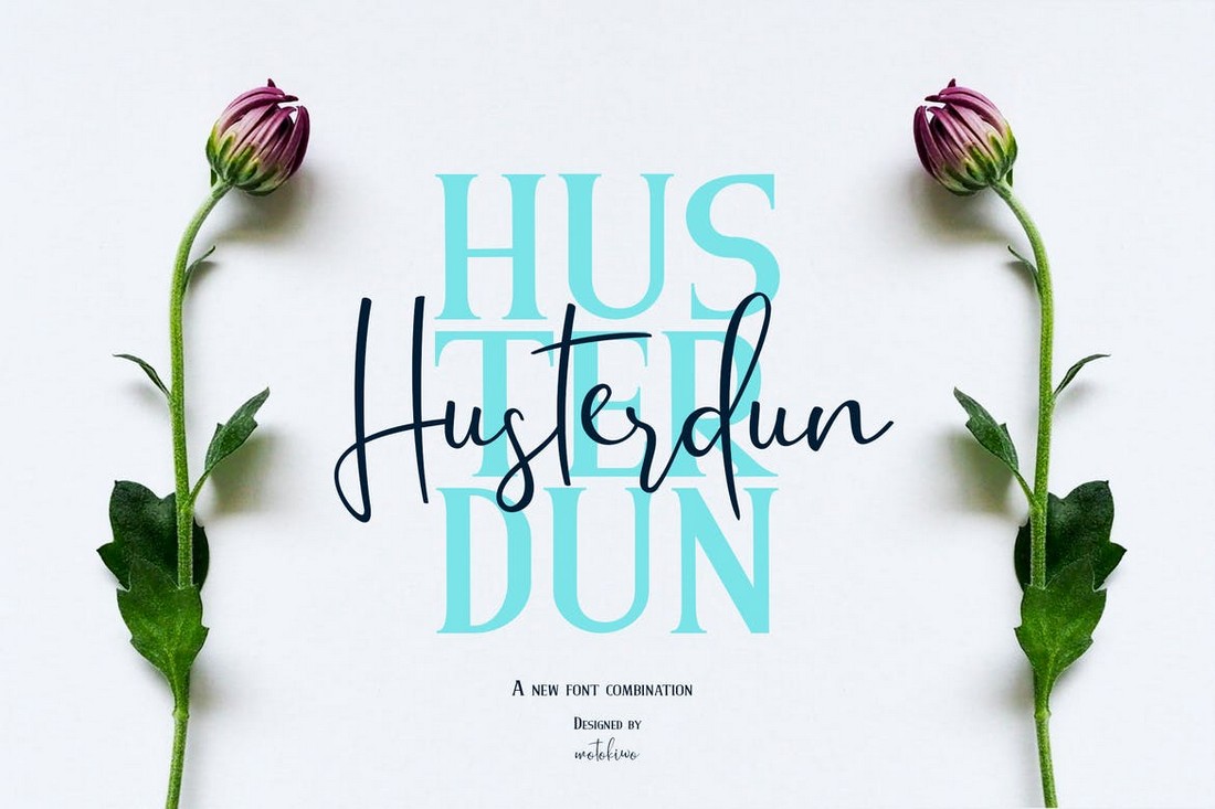 Husterdun Font Duo for Business Cards