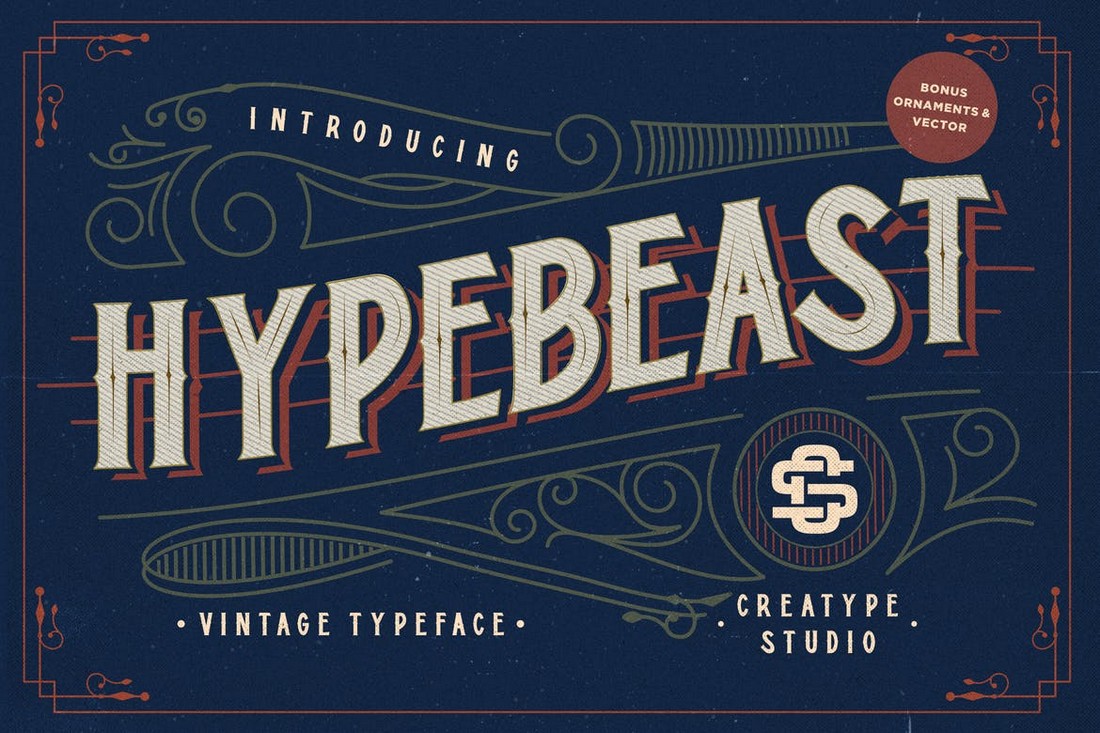 Hypebeast - Layered Vintage Font