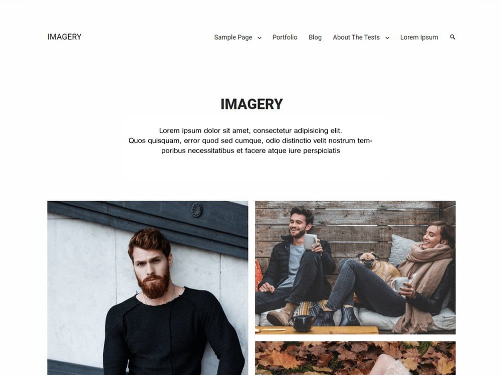 Imagery - Free WordPress Photography Theme