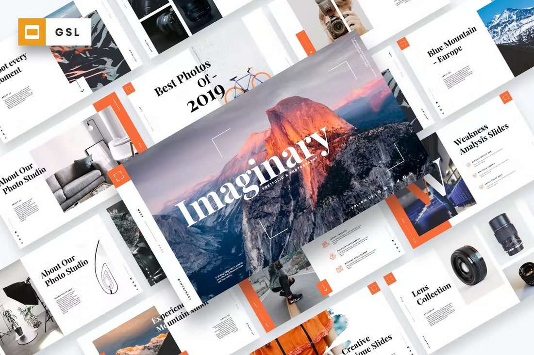 Imaginary - Photography Portfolio Google Slides Template