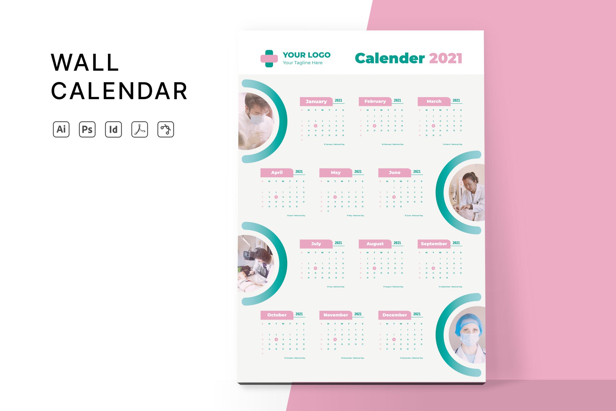 InDesign Calendar Template