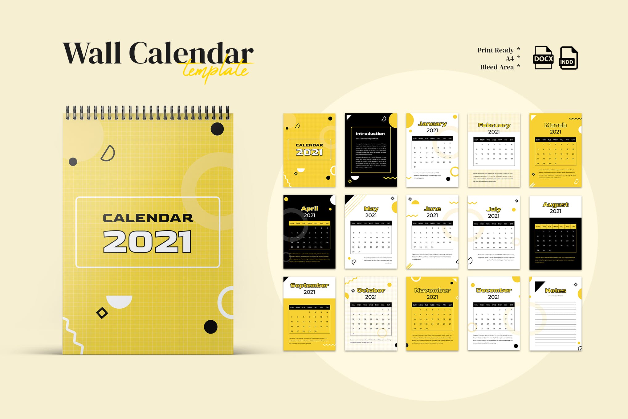 InDesign Calendar Template