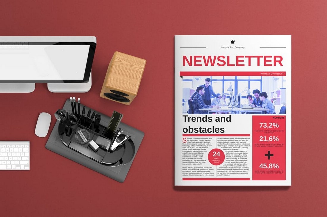 InDesign newsletter