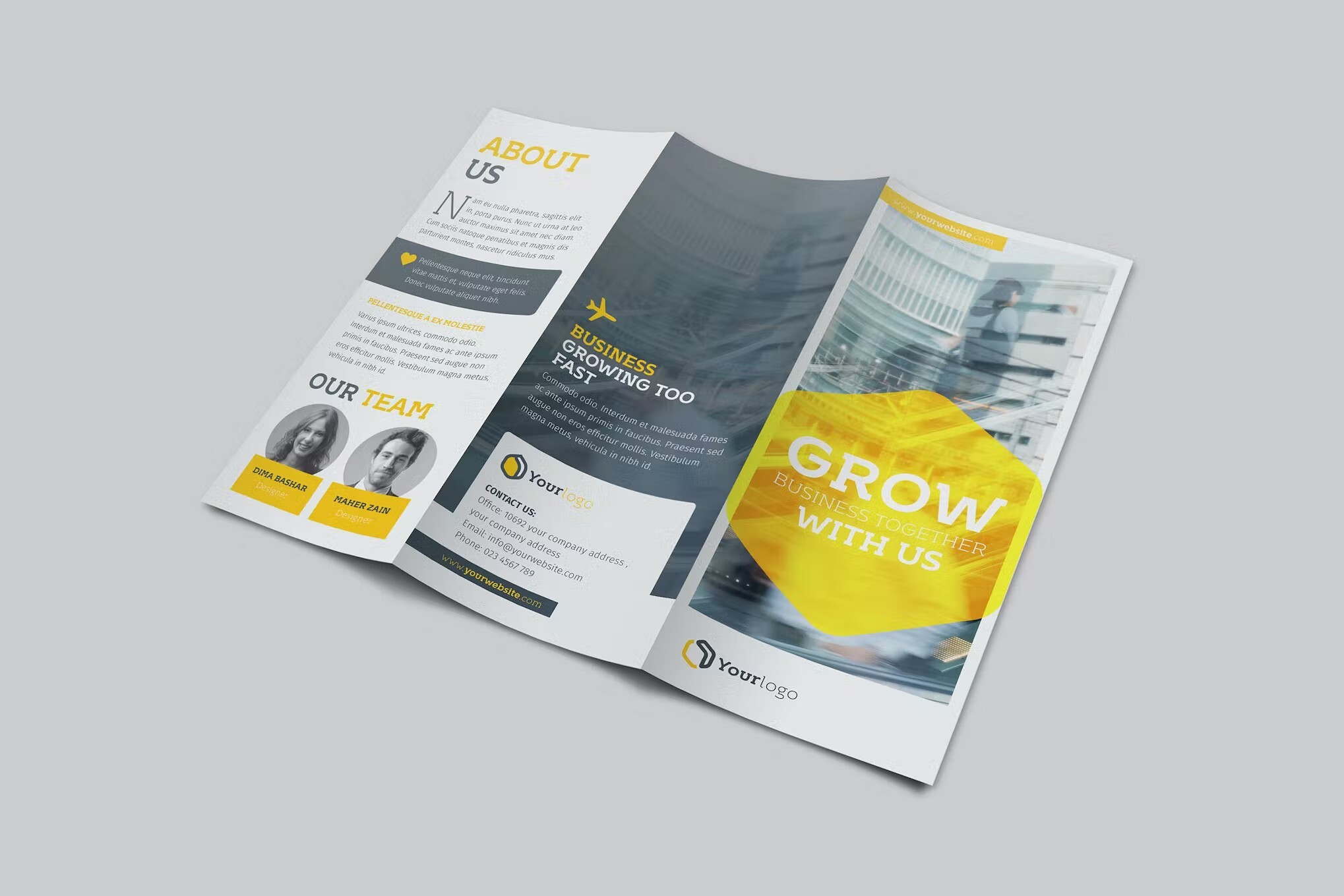 InDesign trifold brochure