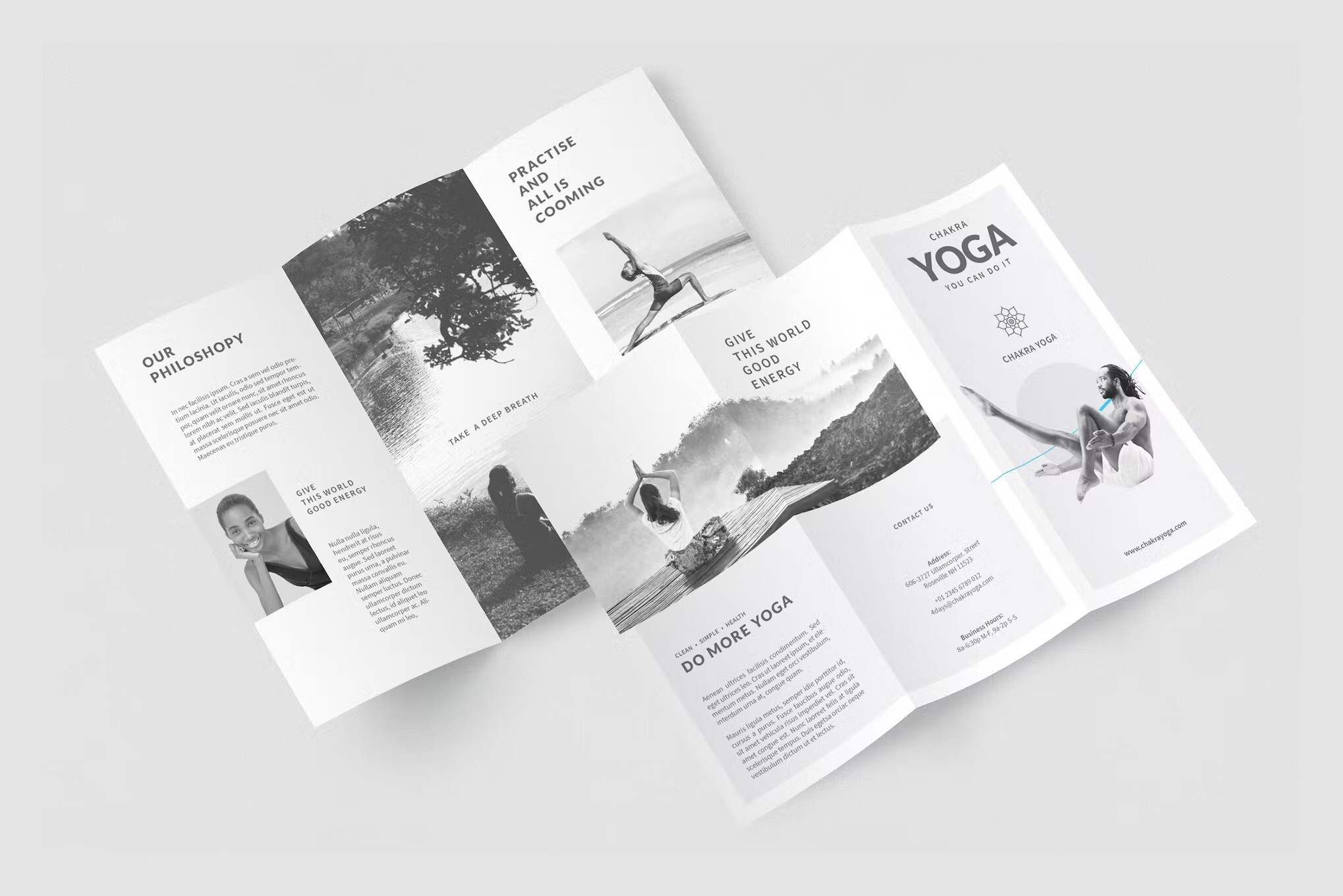 InDesign trifold brochure