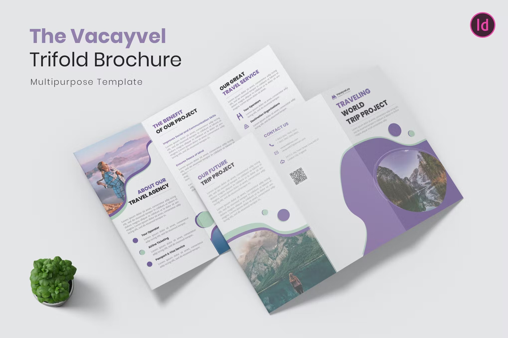 InDesign trifold brochure