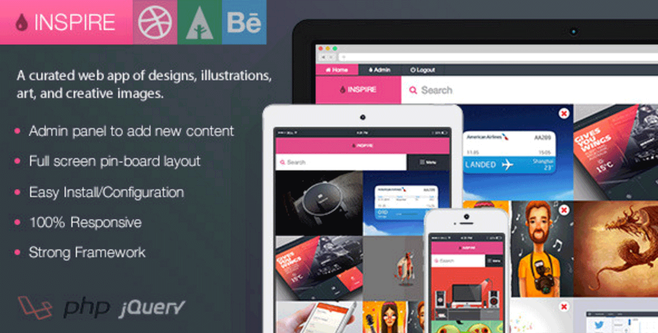 Inspire Dribbble WordPress Plugin