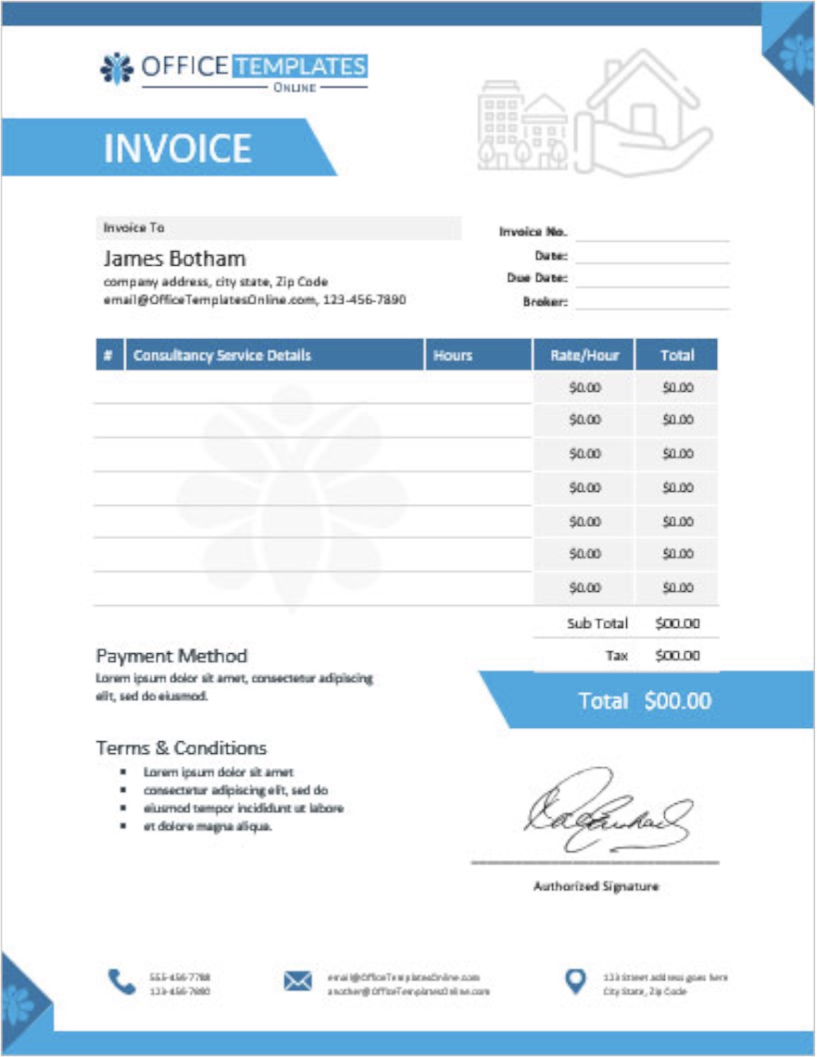 Invoice Template for MS Word