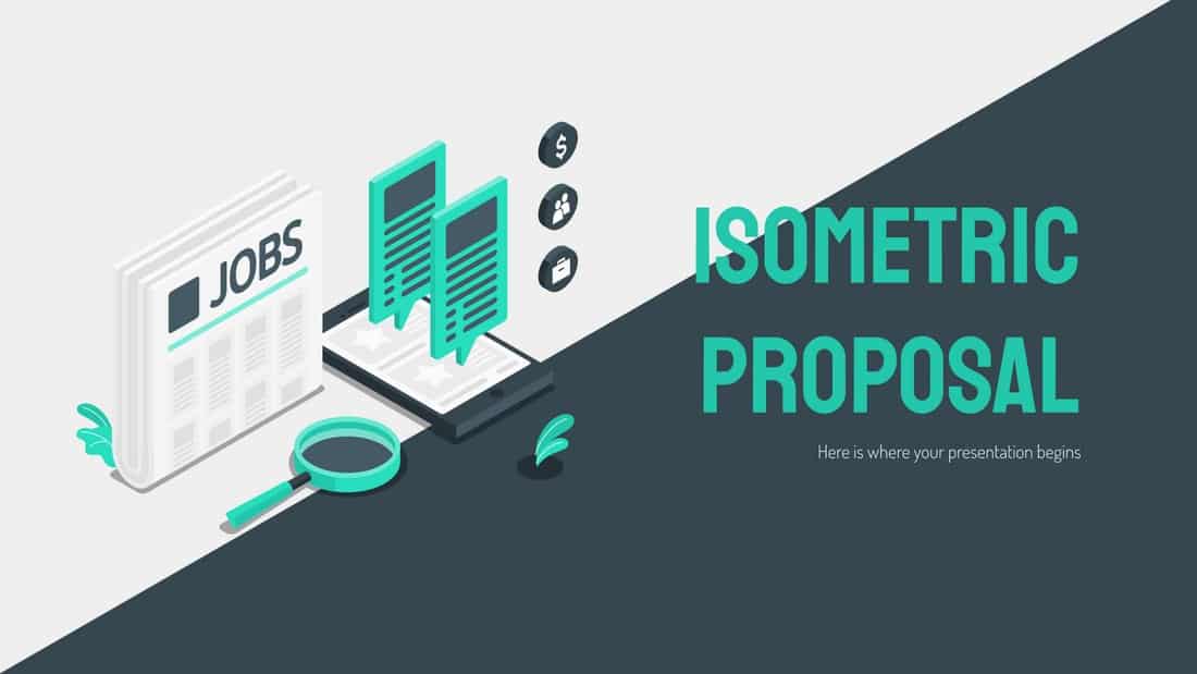 Isometric Proposal - Free PowerPoint Template