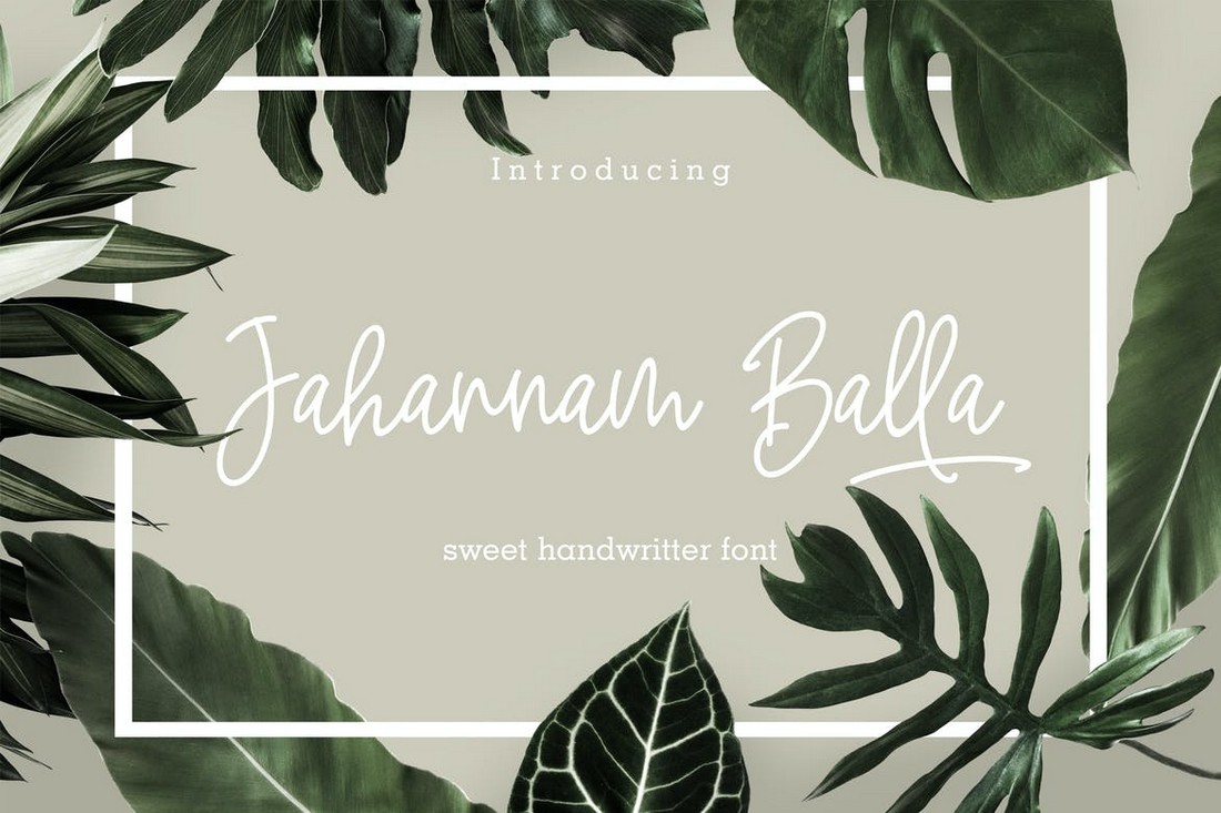 Jahannam Balla - Handwritten Script Wedding Font