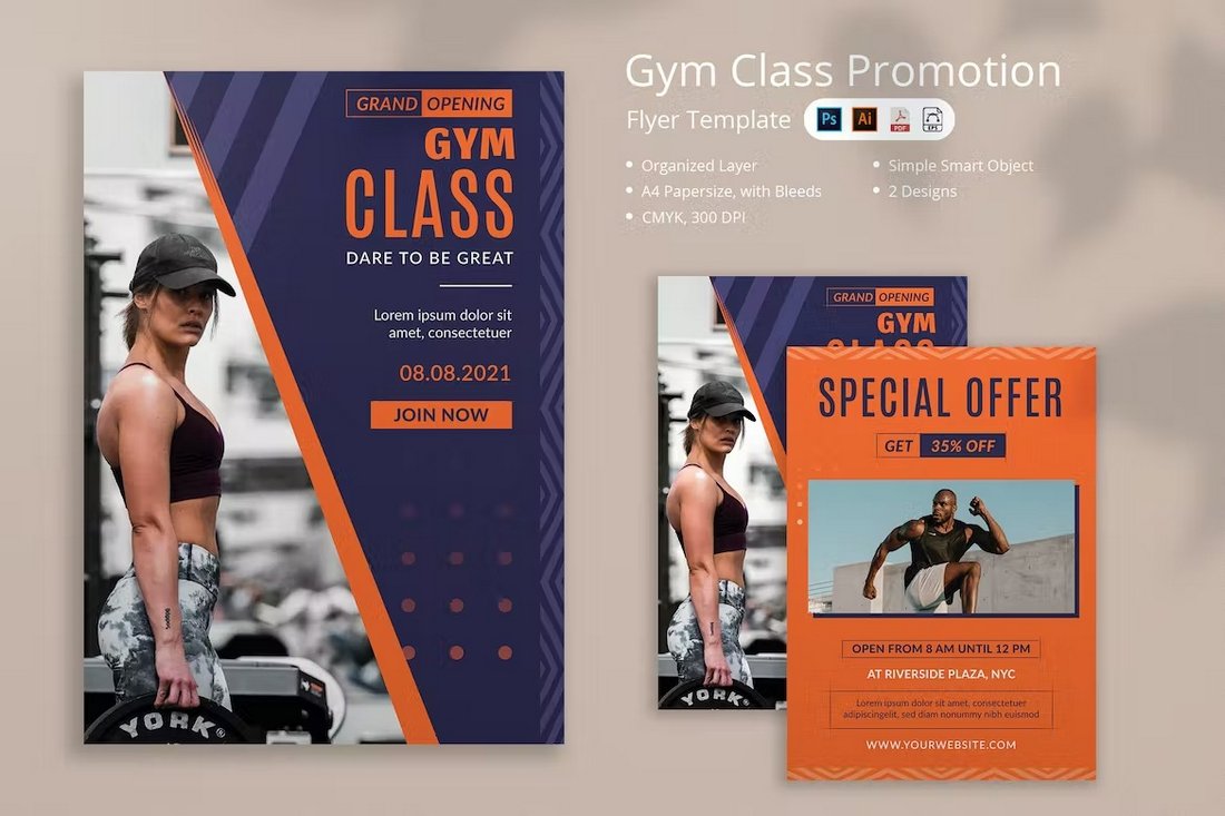 Joggy - Gym Class Flyer Template