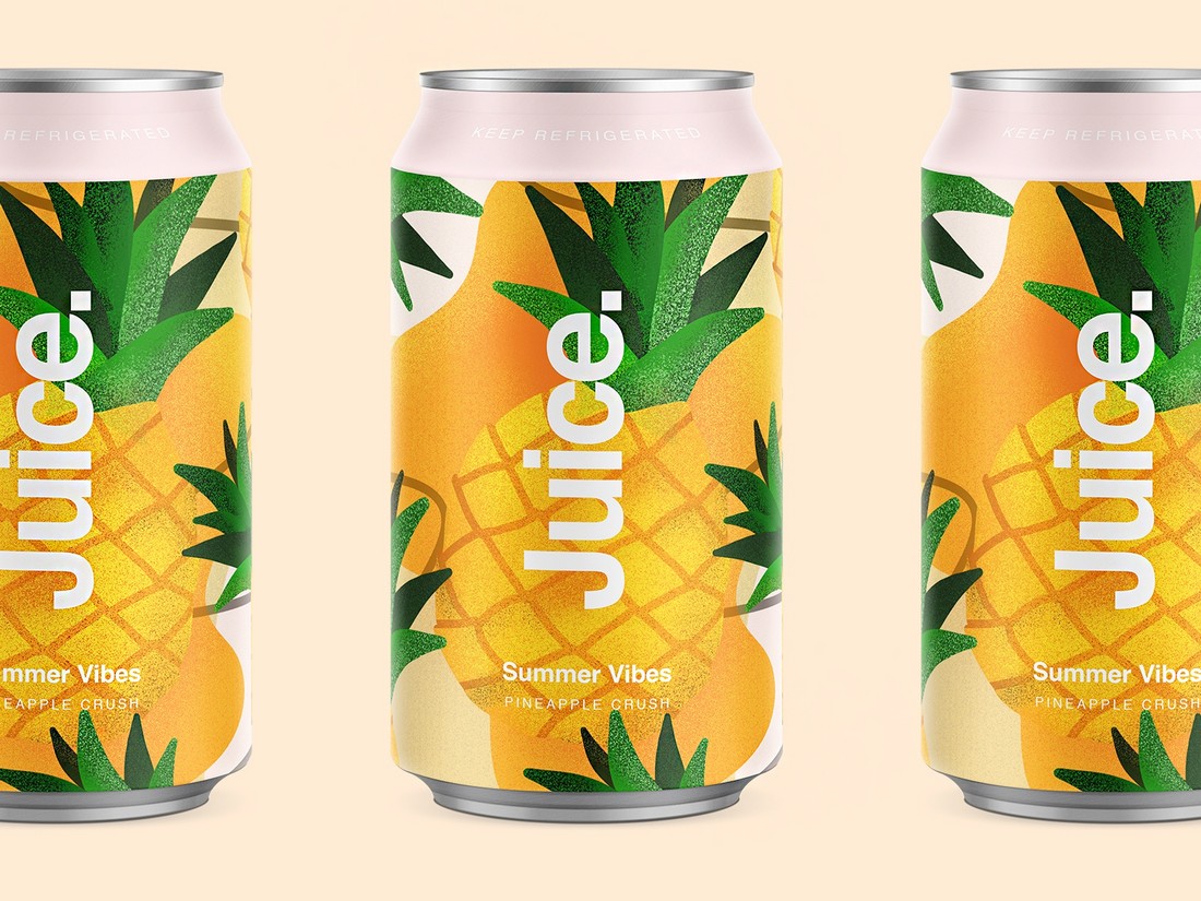 Juice Can Packaging Design Example