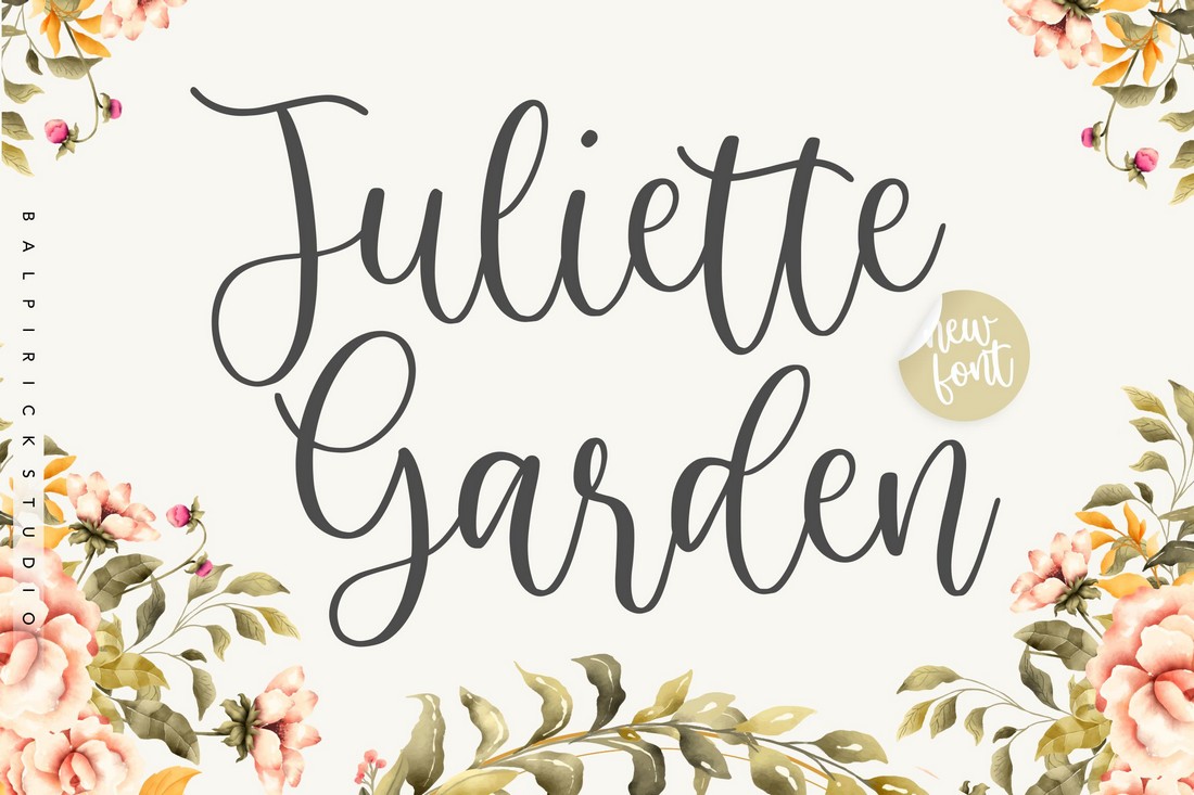 Juliette Garden - Free Modern Calligraphy Font