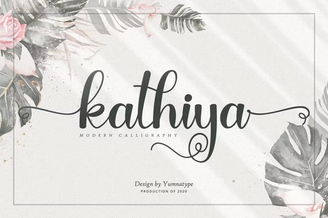 Kathiya - Calligraphy Script Swash Font