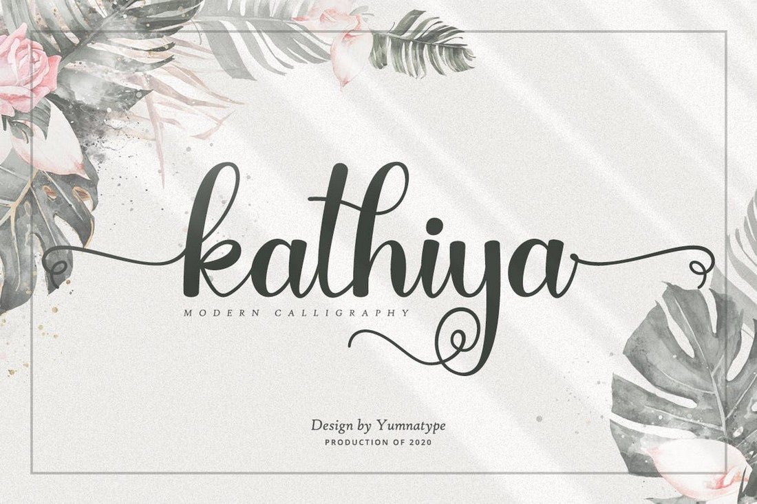 Kathiya - Modern Wedding Calligraphy Font