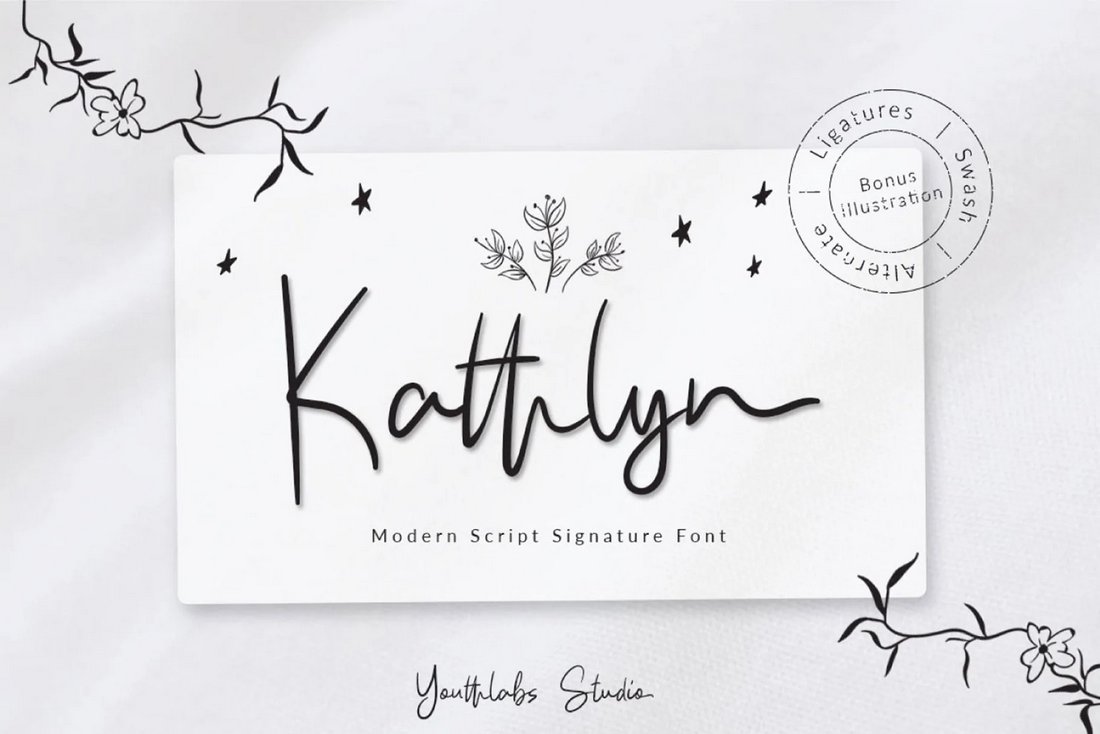 Kathlyn - Free Handwritten Font