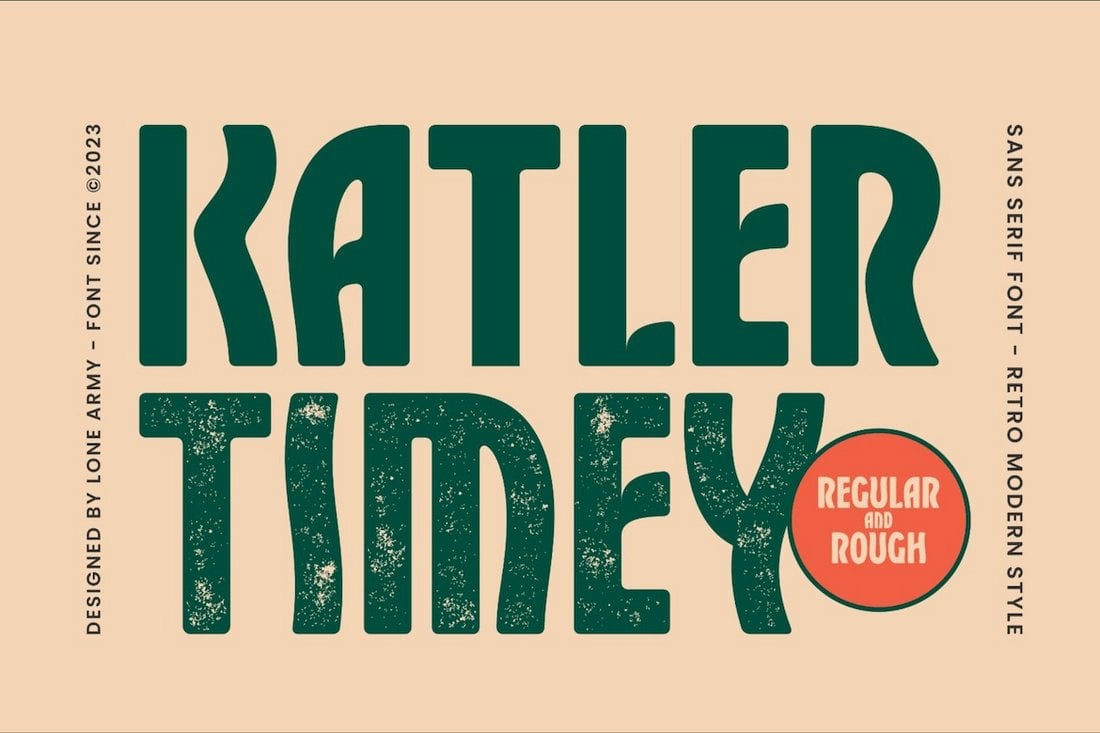 Katler Timey - Rustic Wedding Font
