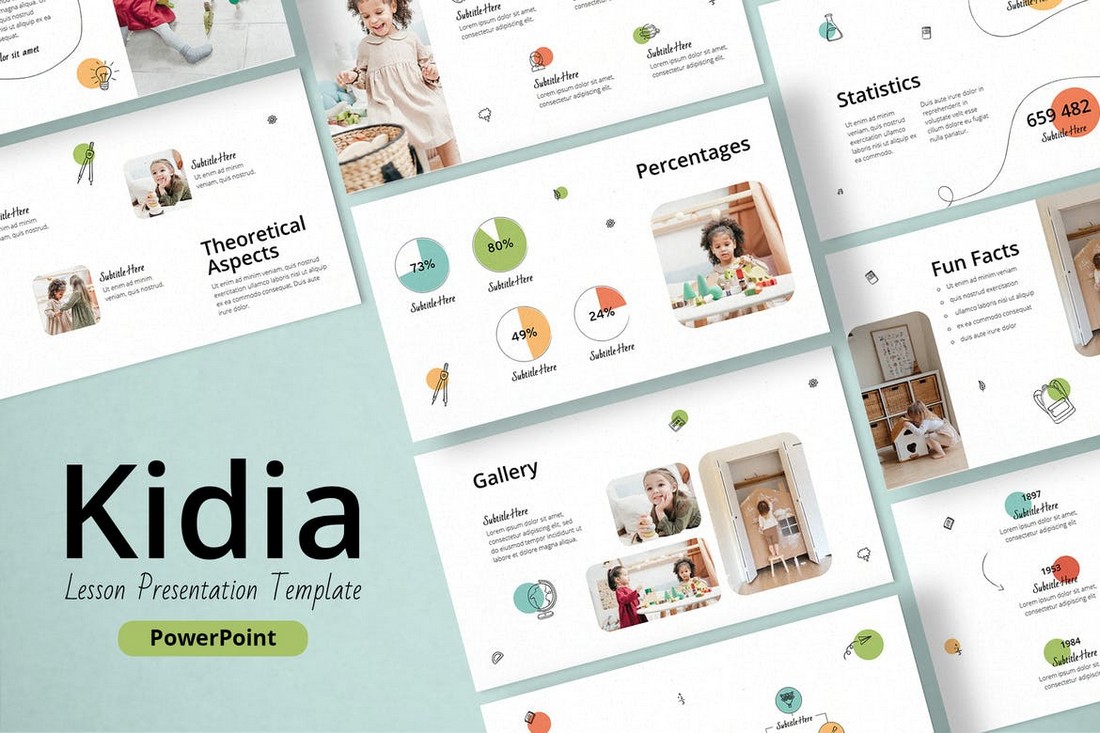 Kidia - Interactive Education PowerPoint Template