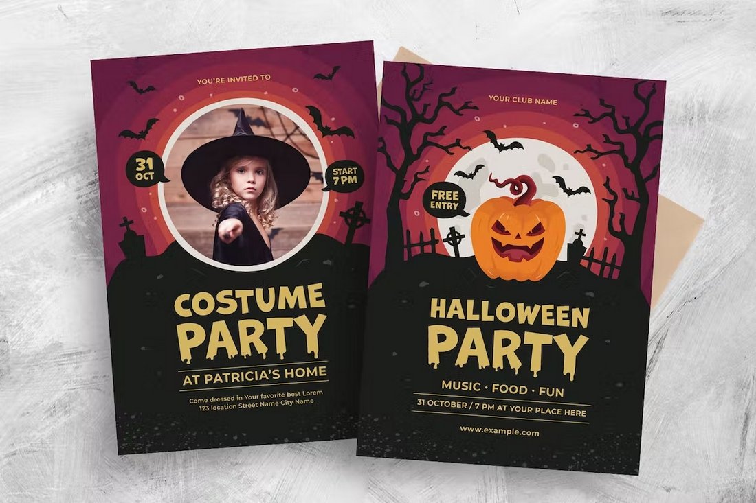 Kid's Halloween Party Flyer Template