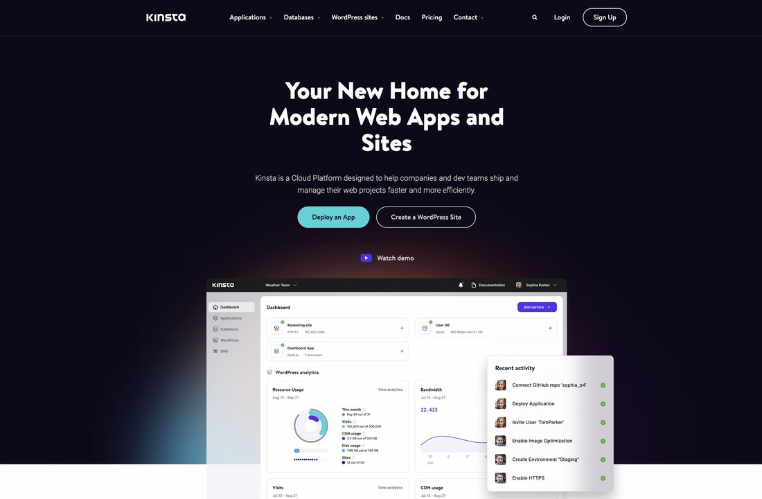 Kinsta Homepage 1200px