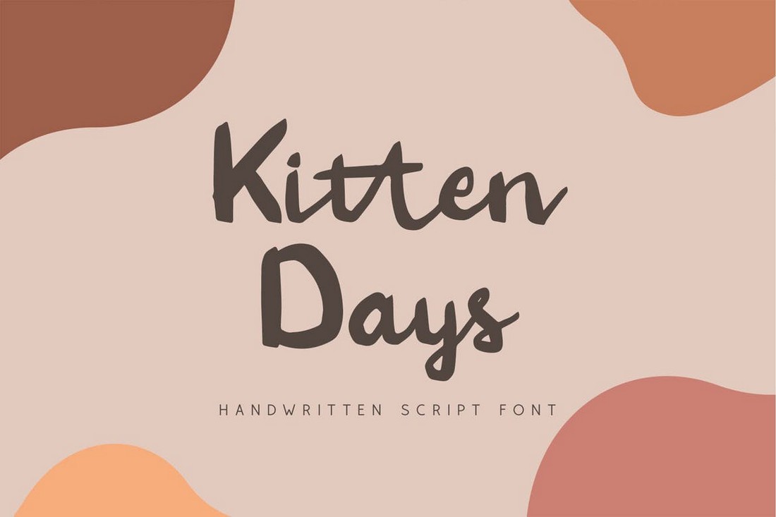 Kitten Days - Handwritten Font for Cricut