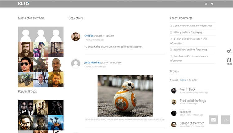 Kleo Theme Community Demo