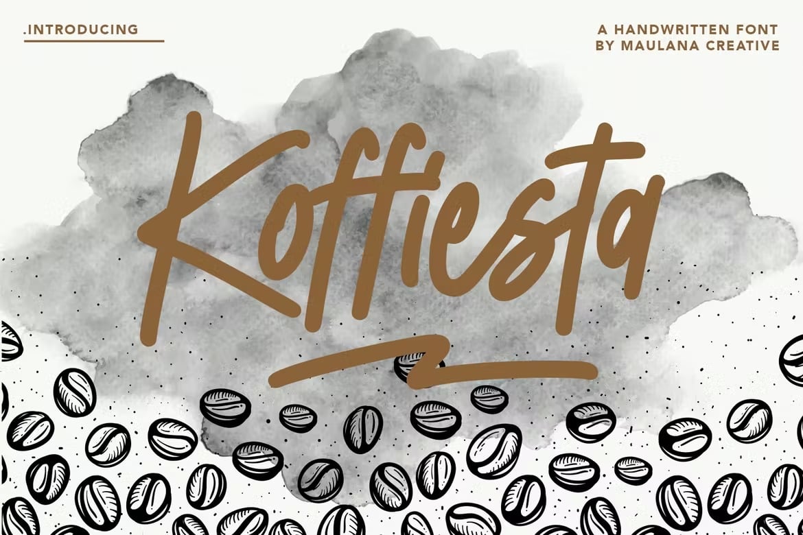 Koffiesta - Handwritten Font with Swash