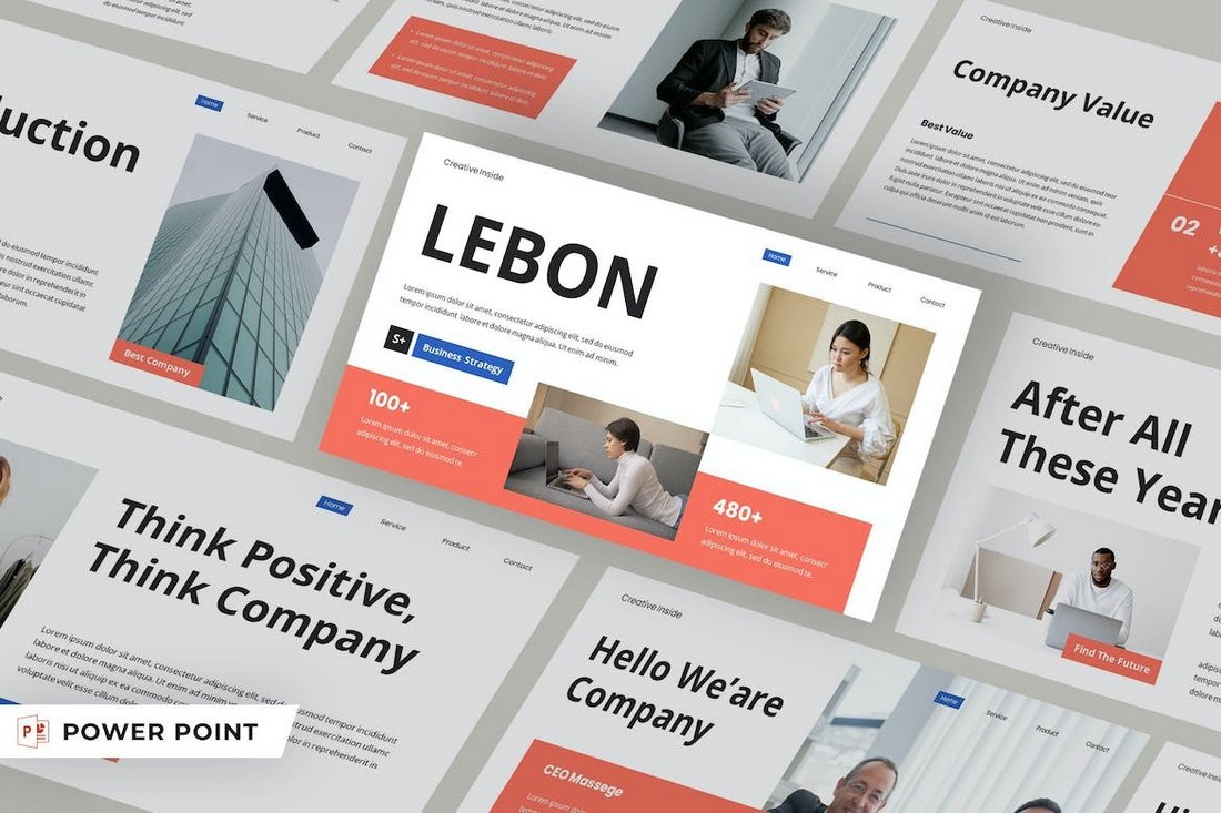 LEBON - Business Strategy Plan PPT Templates